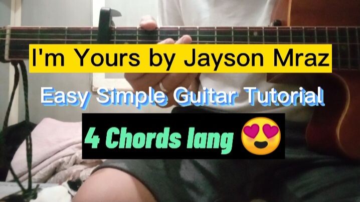 I'm Yours by Jason Mraz l Easy and Simple Acoustic Guitar Chords Tutorial #guitartutorial