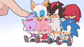 Chibi Sonic and friends VS Finger
