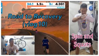 ROAD TO RECOVERY vlog10 spinning and squats, we have to push our self to do some exercises!