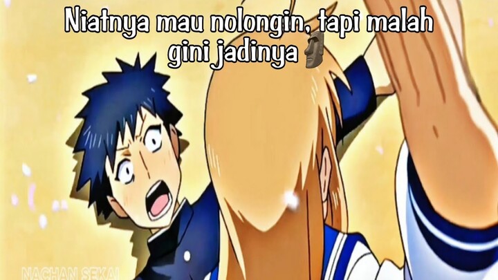 Niatnya nolongin malah kena apes sendiri🗿 || Anime: Nyan Koi! ~ Nachan Sekai