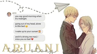 aruani in a long distance relationship | jetlagged lyric prank [aot]