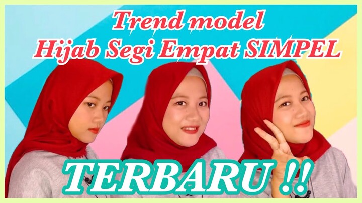 5 Tutorial Hijab Segi Empat Tersimpel Tanpa Ciput Terbaru Tahun 2020 #NMY