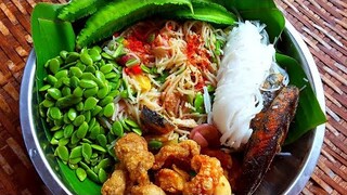 ยำขนมจีน ขนมจีนยำ ปลาทูเนื้อแน่นๆหนักเครื่อง Vermicelli Spicy Salad
