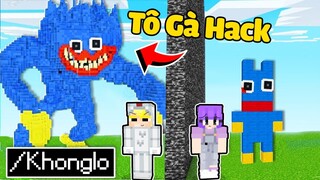 TÔ GÀ HACK DÙNG LỆNH //KHONGLO ĐỂ GIAN LẬN THỬ THÁCH XÂY TRONG MINECRAFT KHIẾN SINH TỐ BẤT NGỜ