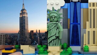 [Cá trong nước linh hồn] Thay thế bưu thiếp/Skyline Series LEGO Bắc Kinh New York (40519/40654)