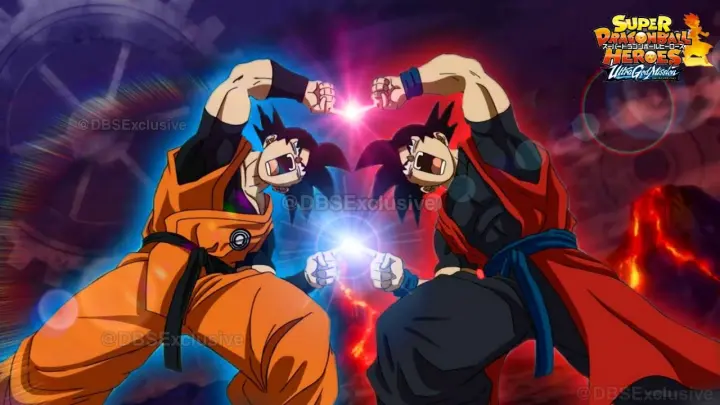 Goku Fusion With Xeno Goku"Ultimate Fusion Warrior"-Super Dragon Ball Heroes!!!