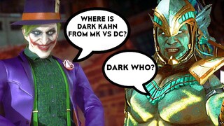 Joker Asks Kotal Kahn Where Dark Kahn From Mortal Kombat Vs DC Is Scene - Mortal Kombat 11