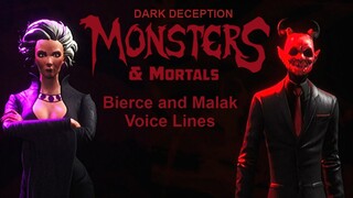 Bierce and Malak - Voice Lines! | Dark Deception: Monsters & Mortals