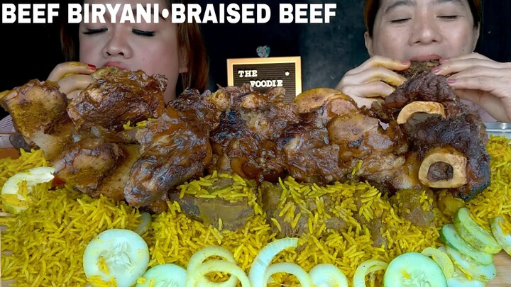 BRAISED BEEF AND BEEF BIRYANI MUKBANG | INDIAN FOOD | MUKBANG PHILIPPINES