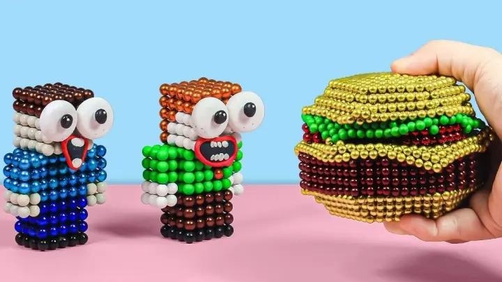 [Stop-motion] The Tasty Burger Game In Neodymium Magnets 