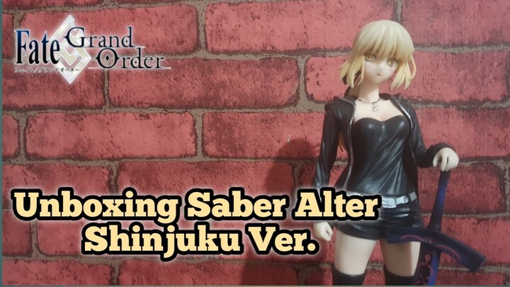 Unboxing Saber Alter Shinjuku Ver. Kotobukiya Figure  | Fate Grand Order (Indonesia) Recast Bootleg