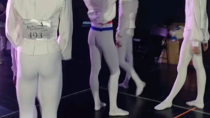 The second part of the ballet princes preparing to go on stage