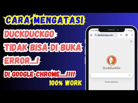 Cara Membuka Situs DuckDuckGo error yang tidak Bisa di Buka Di google Chrome \\ 100%Work