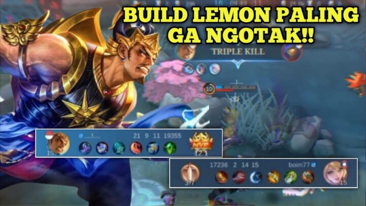 Build Lemon Bener2 Ga Ngotak!! Sekali Lompat + Basic Attack Aja Musuh Langsung Rata🔥 - Ryy Gameplay