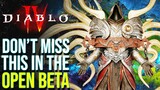 Don't Miss This in Diablo 4 Open Beta! Diablo 4 Early Access Important Things Everyone Should Know