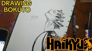 DRAWING KOTARO BOKUTO[HAIKYUU] - Fajryxoc