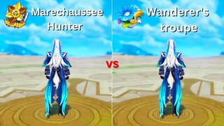 Wanderer's troupe VS Marechaussee Hunter?? Artifact Comparison {Genshin Impact