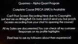 Quantreo Course Alpha Quant Program Download