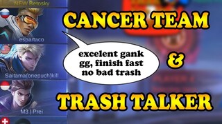 Solo Rank In A Nutshell: Cancer Team Comp + Trash Talker | Mobile Legends Bang Bang