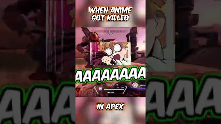 when an anime character dies in apex..