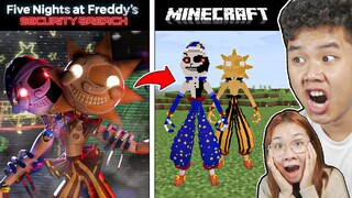 bqThanh Cùng Ốc REACTION Quỷ Máy SUN Và MOON Trong FNaF SECURITY BREACH Ở Minecraft Sẽ Như Nào ???