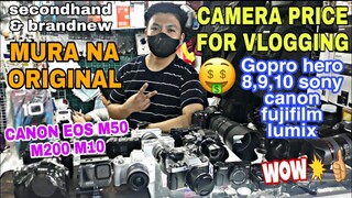 PRESYO ng CAMERA VLOGGING sa GREENHILLS,Gopro mirrorless DSLR canon sony fujifilm.lahat legit