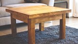 See how a woodworker makes a simple small wooden stool