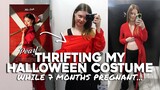 trying to thrift my halloween costume 7 months pregnant