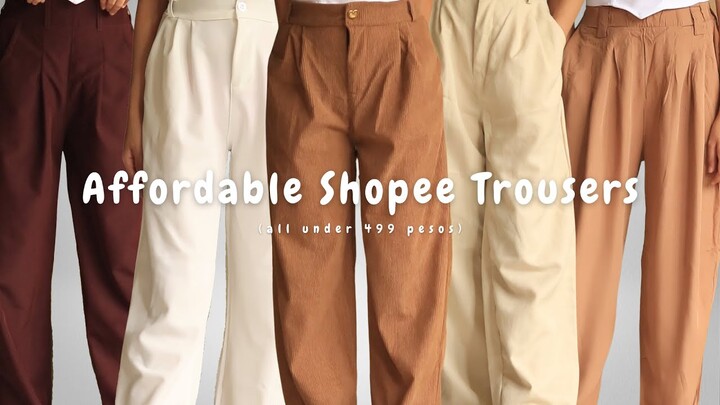 5.5 Sale SHOPEE Try On Haul TROUSERS Edition (affordable bottoms)