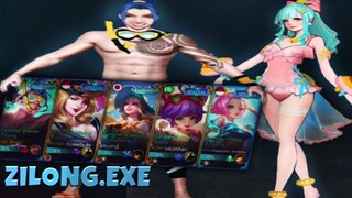 ZILONG.EXE | DIREBUT 4 PONTE FULL SKIN PANTAI - Mobile Legends Indonesia