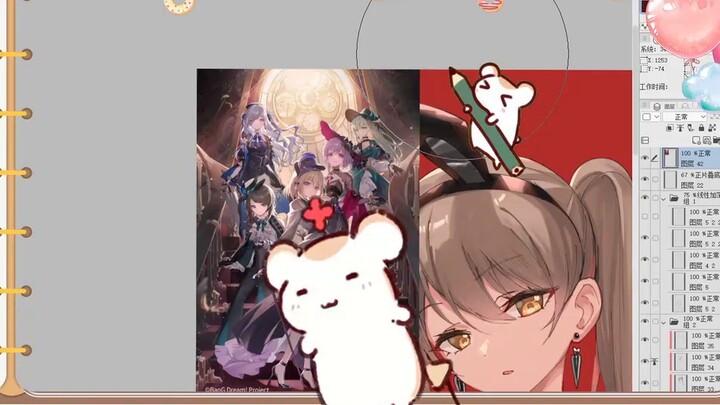 Hamster: I was really scared when I drew this picture~