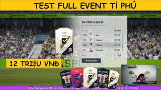 12m test full Tỉ phú - Event giá đắt nhất Fifa Online 4