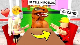 Spying on ROBLOX ODERS as a DINOSAUR!