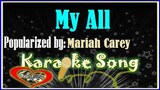 My All Karaoke Version by Mariah Carey- Minus  One- Karaoke Cover
