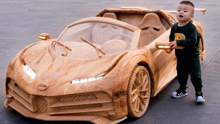 เพื่อนหลายคนสงสัยว่าลูกชายของฉันมีรถสปอร์ตกี่คัน ฉันยังสร้าง Bugatti CR7 คันนี้ด้วย