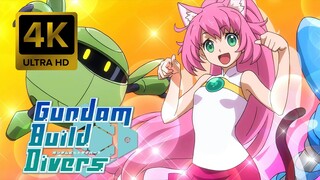 Gundam Build Divers Opening |Creditless| [4K 60FPS AI Remastered]