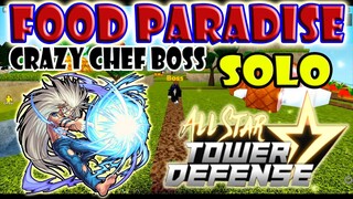 BEATING FOOD PARADISE SOLO NORMAL MODE - ALL STAR TOWER DEFENSE