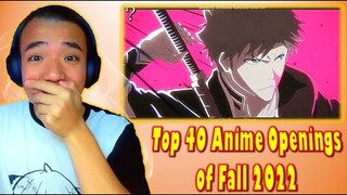 MadLad REACTS to 'Top 40 Anime Openings of Fall 2022' | IT'S CRIMINAL HOW THIS OP IS NOT IN TOP 10!