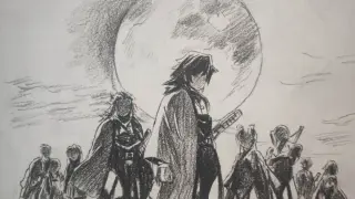 [Painting]Pencil Drawing of characters in Demon Slayer|<紅蓮華>