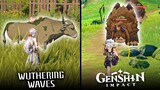 Animal Comparison Between Wuthering Waves & Genshin