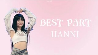 HANNI - Best Part (Cover) | lyrics