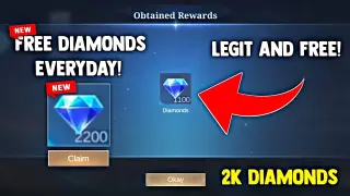2.2K DIAMONDS EVERYDAY! LEGIT AND FREE! HOW TO GET?! FREE DIAMONDS! | MOBILE LEGENDS 2022