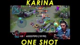 KARINA ONE SHOT | Gemini Halo | Mobile Legends