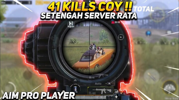GAMEPLAY 41 KILLS !! RATAKAN SETENGAH SERVER DI MODE MIRROR WORLD - PUBG MOBILE