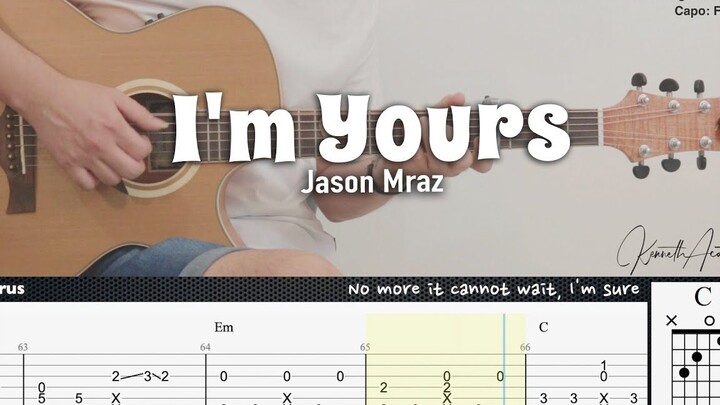 【指弹吉他】I'm Yours - Jason Mraz，这首歌很火，难弹也是出了名的