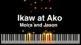 Ikaw at Ako by Moira and Jason Synthesia piano Tutorial with Music Sheet