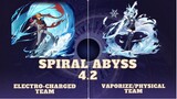 Genshin Impact Spiral Abyss 4.2 C0 Childe / C0 Eula Main DPS Full Run
