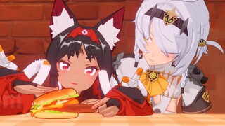 Nekomata: What bad intentions can a cat have! Hehe~