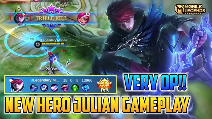 Julian Mobile Legends , Julian Scarlet Raven Gameplay - Mobile Legends Bang Bang