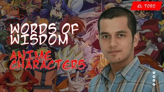 WORD OF WISDOM ANIME CHARACTERS